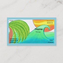 Sun and Surf Business Card Template Visitenkarte
