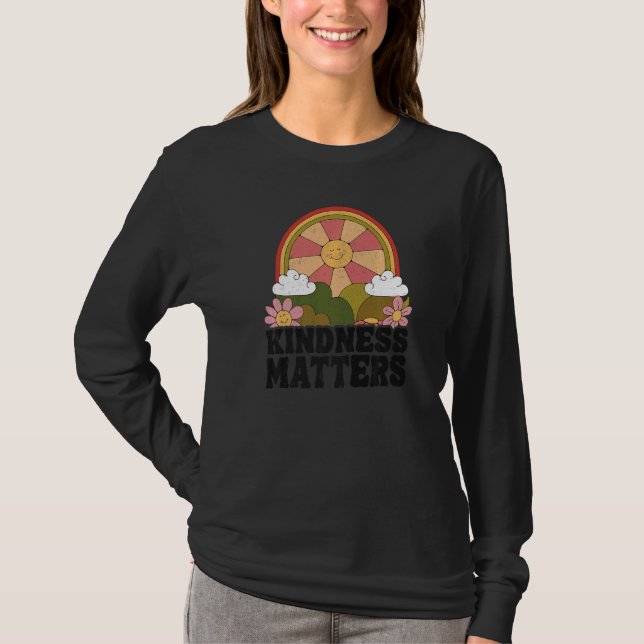Sun Anti Bullying Rainbow Kindness Matters Sped Te T-Shirt (Vorderseite)