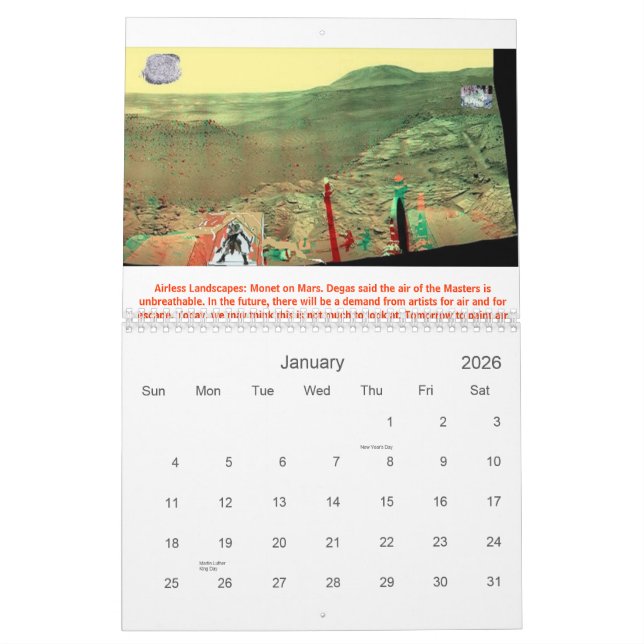 Sun auf der Wand, Sun auf der Wand, Sprünge in… Kalender (Jan 2026)