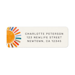 Sun Baby Shower Rücksendeadresse