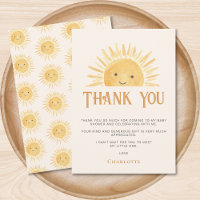 Sun Baby Shower Vielen Dank