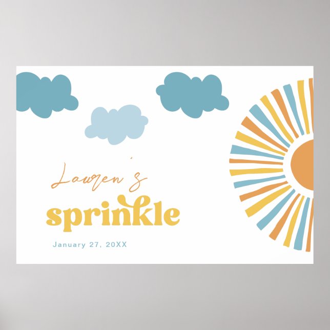 Sun Baby Sprinkle Poster (Vorne)