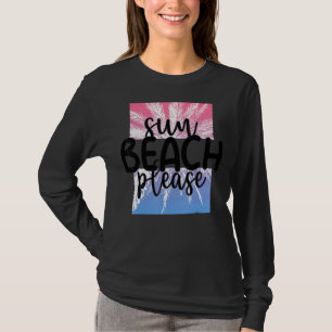 Sun Beach Bitte tropische Sommerferien T-Shirt