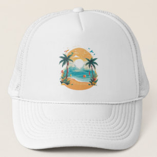 Sun Beach Palme Truckerkappe