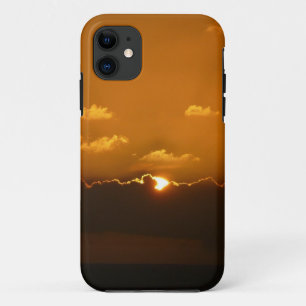 Sun Behind Clouds I Orange Sunset Foto Case-Mate iPhone Hülle