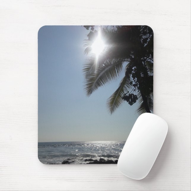 Sun beleuchtete Palm Tree Ocean Mouse Pad Mousepad (Mit Mouse)
