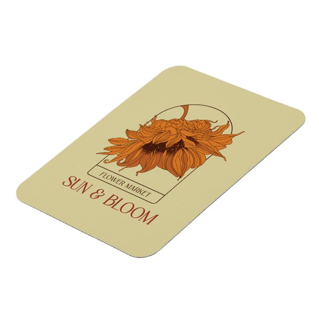 Sun & Bloom Magnet (Linke Seite)