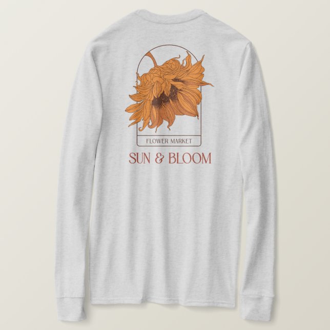 Sun & Bloom T-Shirt (Design Rückseite)