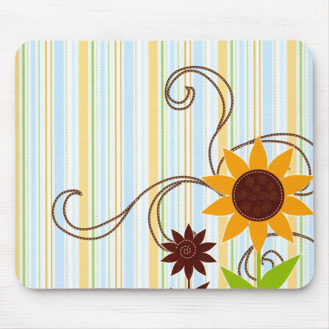 Sun-Blume Mousepad (Vorne)