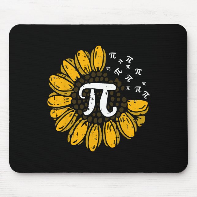 Sun-Blume Pi Day Coole Mathematik Symbole Lehrer S Mousepad (Vorne)
