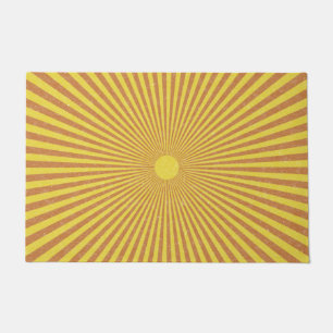 Sun Burst - Retro Fußmatte