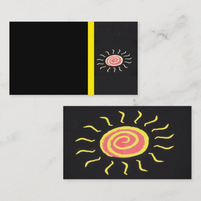 Sun Business Card Visitenkarte (Vorne/Hinten)