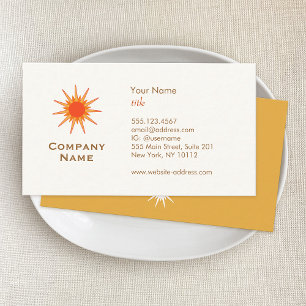 Sun Business Cards Visitenkarte