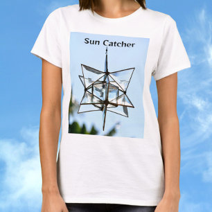 Sun Catcher Sky Blue Modern Geometric Chic T-Shirt