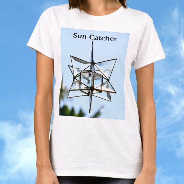 Sun Catcher Sky Blue Modern Geometric Chic T-Shirt (Von Creator hochgeladen)