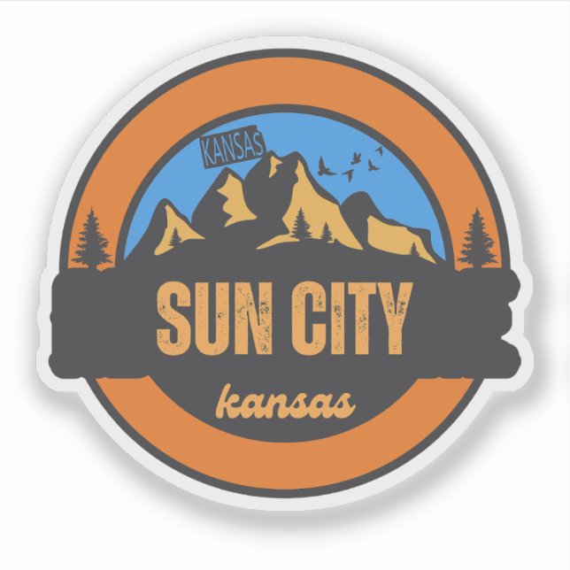 Sun City, Kansas Aufkleber (Vorderseite)