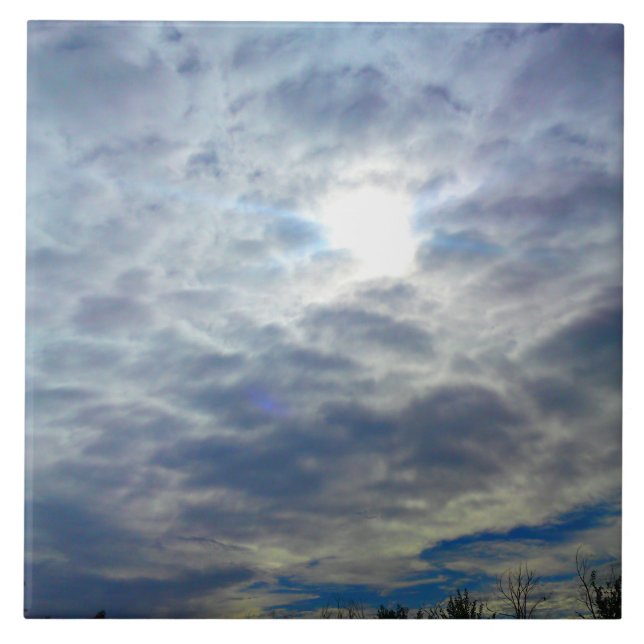 Sun Clouds Tile Fliese (Vorderseite)