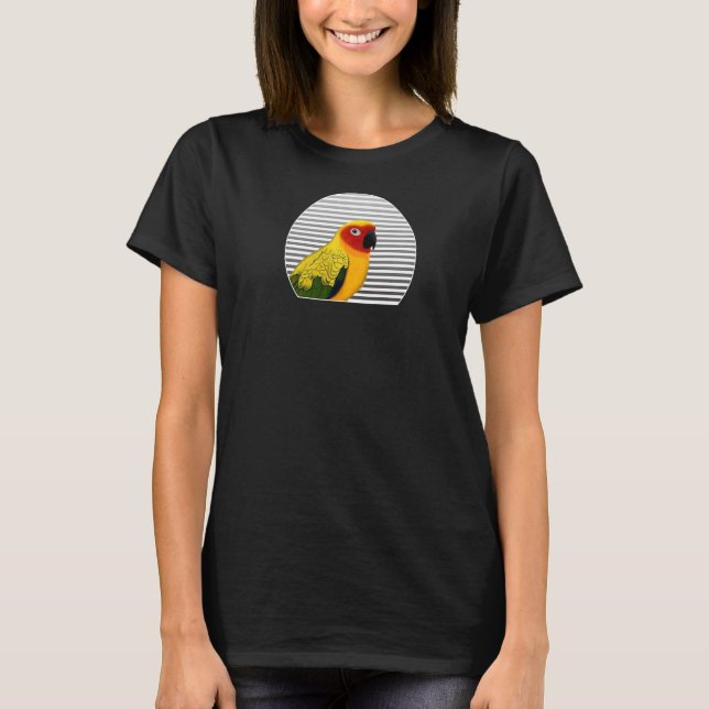 Sun Conure Bird Vogelbeobachter Bird Birdwatcher T T-Shirt (Vorderseite)