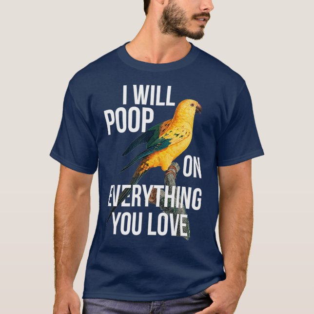 Sun Conure Exotic Bird Eigentümer Funny Parrot Pub T-Shirt (Vorderseite)