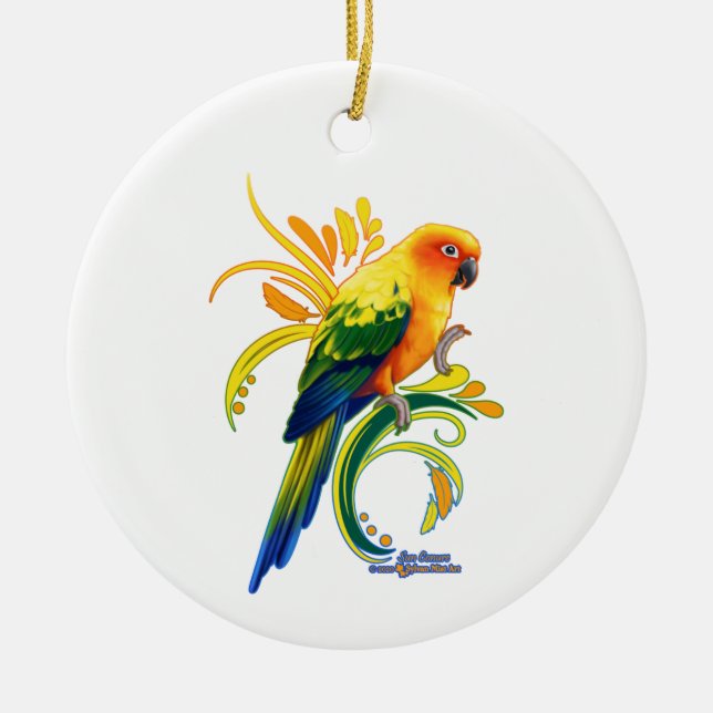 Sun Conure Ornament (Vorne)