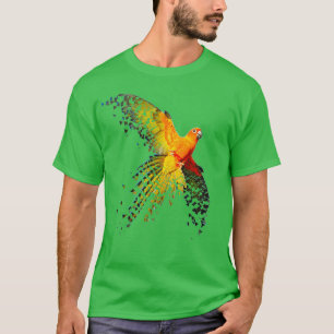 Sun Conure Schönes, disperses Flying Design T-Shirt
