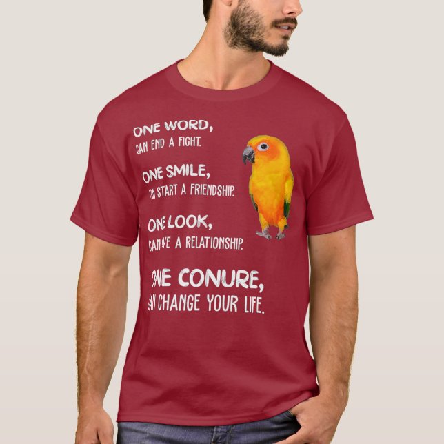 Sun Conure Shirt One Concorde Parrot Bird-Änderung (Vorderseite)