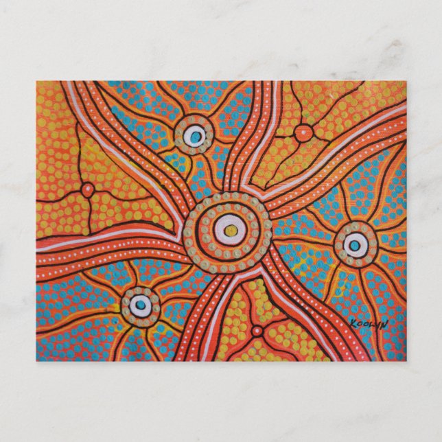 Sun Corroboree Postkarte (Vorderseite)
