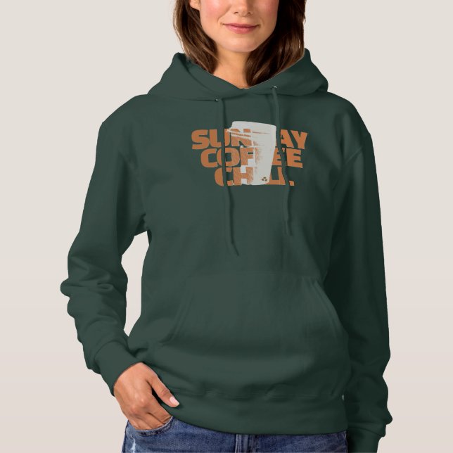 Sun Day Coffee Chill Graphic Hoodie (Vorderseite)