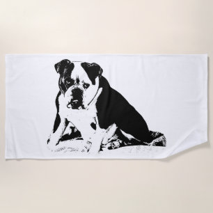 Sun Deck Bulldog Bold Strandtuch