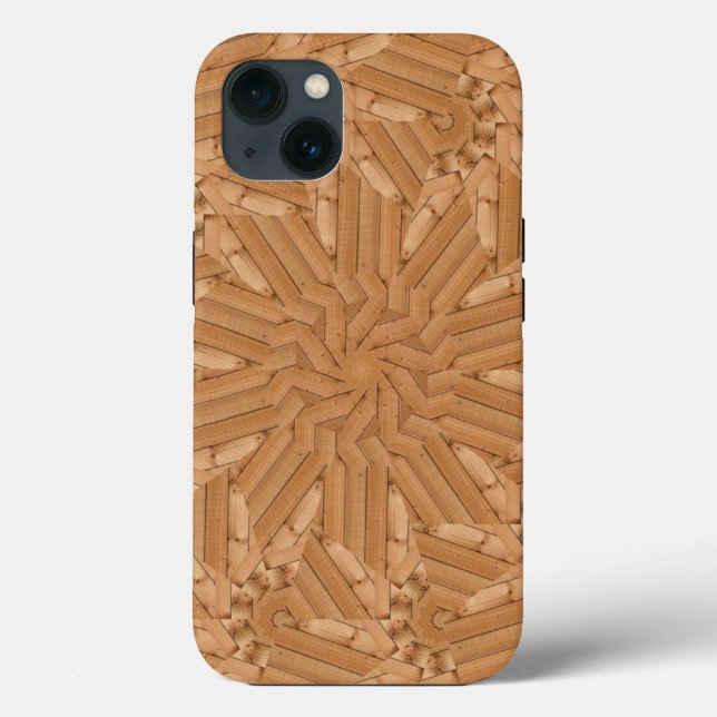 Sun Deck - Holz Sonnenbrust-Mosaik Case-Mate iPhone Hülle (Rückseite)