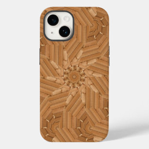 Sun Deck - Holz-Sternexplosion Mosaik Case-Mate iPhone 14 Hülle