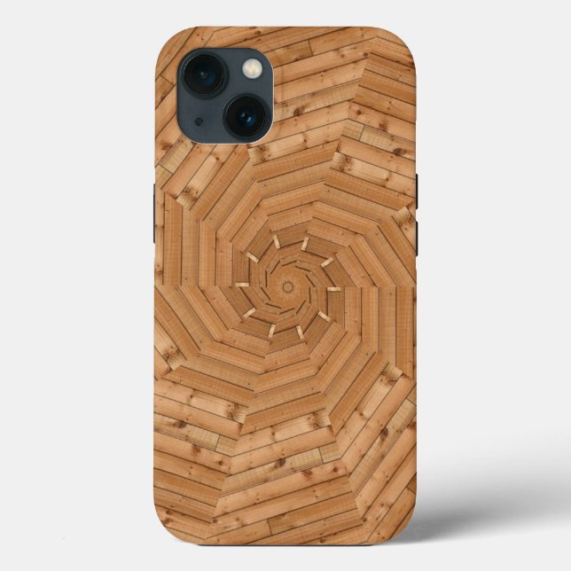 Sun Deck - Holz Swirl Mosaik Case-Mate iPhone Ca Case-Mate iPhone Hülle (Rückseite)