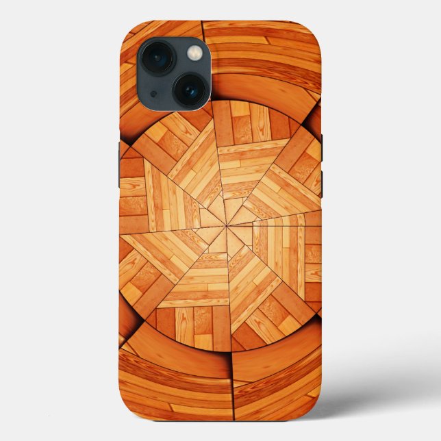 Sun Deck - Mahogany Sunburst Inlay Case-Mate iPhone Hülle (Rückseite)