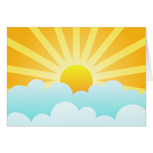 Sun, der über Wolken steigt (Vorderseite (Horizontal))