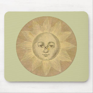 Sun-Detail von antiker Bowles Karte, circa 1780 Mousepad