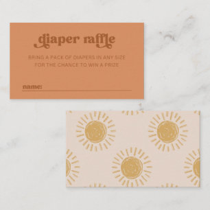 Sun Diaper Raffle Card Sun Baby Showcard Begleitkarte