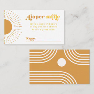 Sun Diaper Raffle Card Sun Baby Showcard Begleitkarte