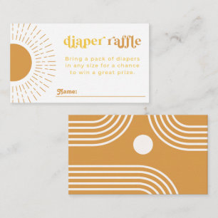 Sun Diaper Raffle Card   Sun Baby Showcard Begleitkarte
