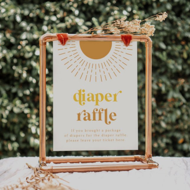 Sun Diaper Raffle Sign | Babydusche (Von Creator hochgeladen)
