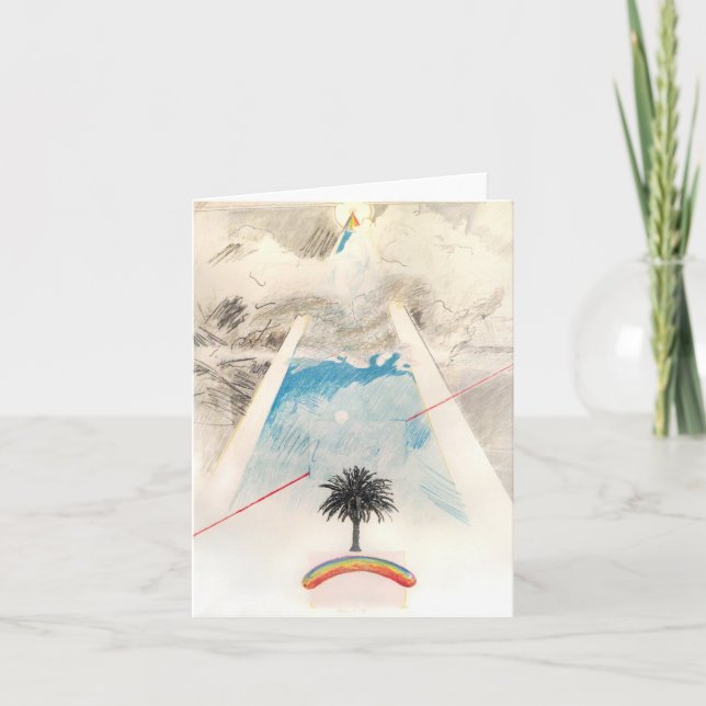 Sun Dog, Rockne Krebs, 1976. Notecard Karte (Vorderseite)