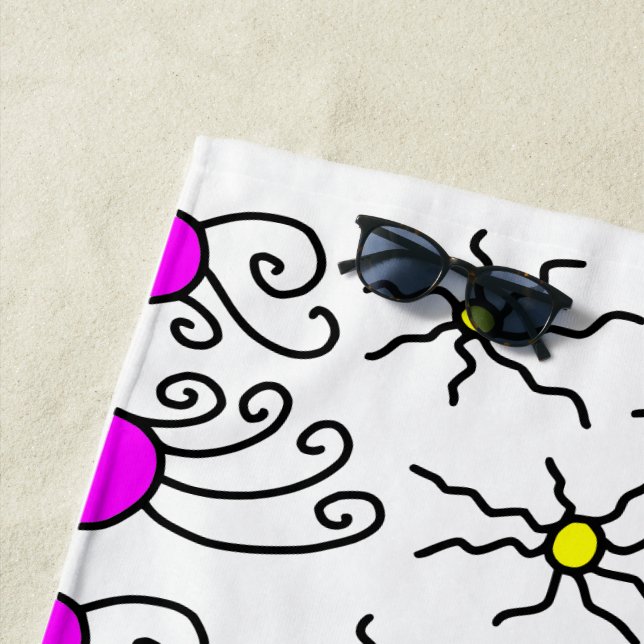 Sun Doodle Art Strandtuch (Beispiel)