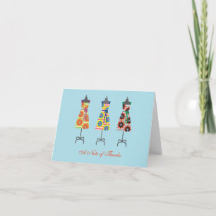 Sun Dress Thank You Note Card Dankeskarte
