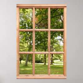 Sun durch die Treppenansicht aus einem Fenster Poster