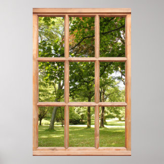 Sun durch die Treppenansicht aus einem Fenster Poster