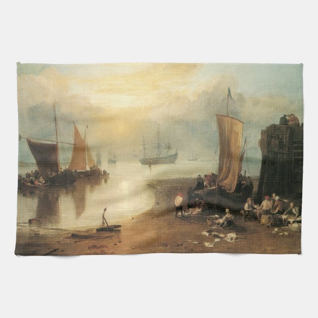 Sun durch Vapor von Joseph Turner Geschirrtuch (Horizontal)