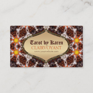 Sun Earth Goddess Tarot Business Cards Visitenkarte