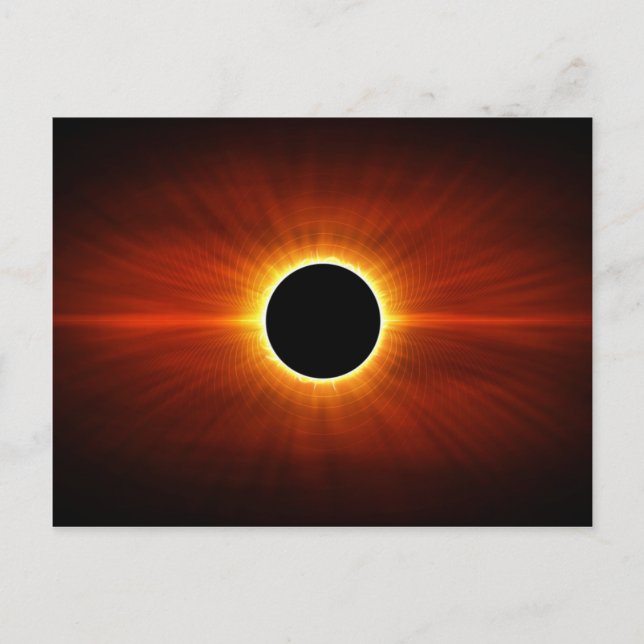 Sun Eclipse Postkarte (Vorderseite)