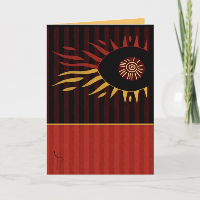 Sun eines Auges Karte (Vorderseite)