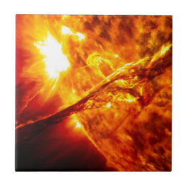 Sun-Eruption - riesiger Vorsprung Fliese