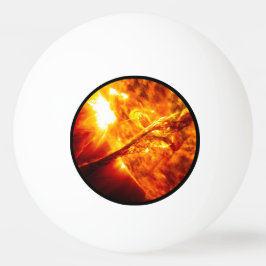 Sun-Eruption - riesiger Vorsprung Tischtennisball